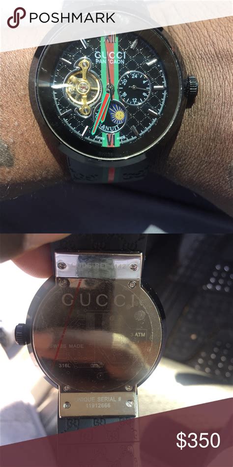 gucci diamond watch fake|check gucci watch serial number.